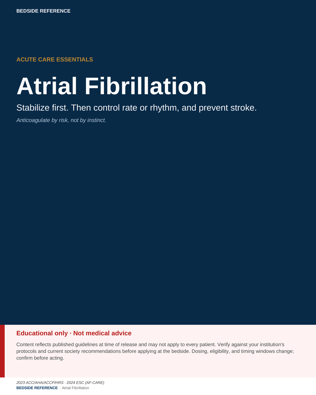 Atrial fibrillation.
