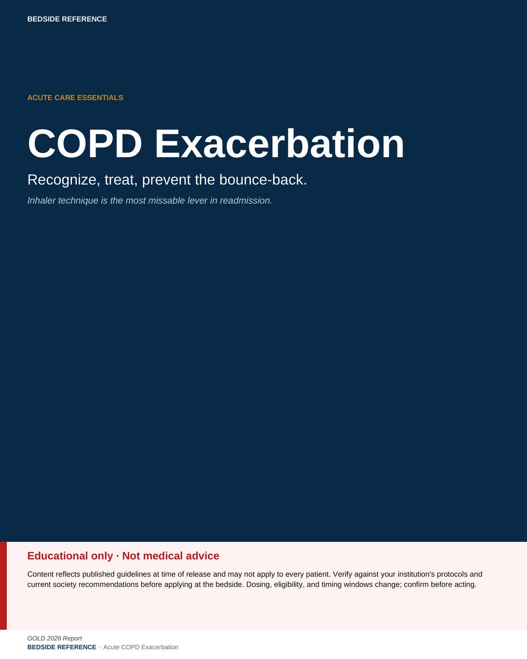 Acute COPD exacerbation.