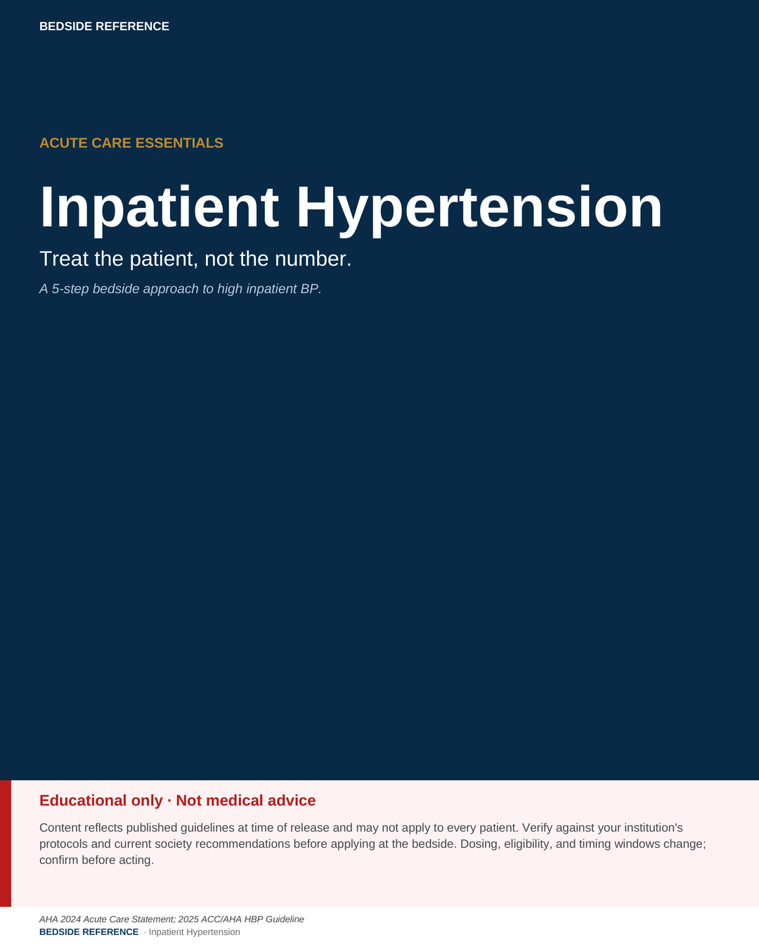 Inpatient hypertension.