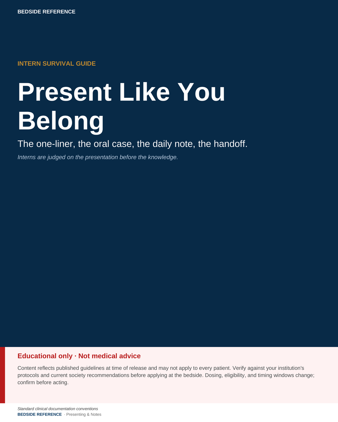 Present like you belong.