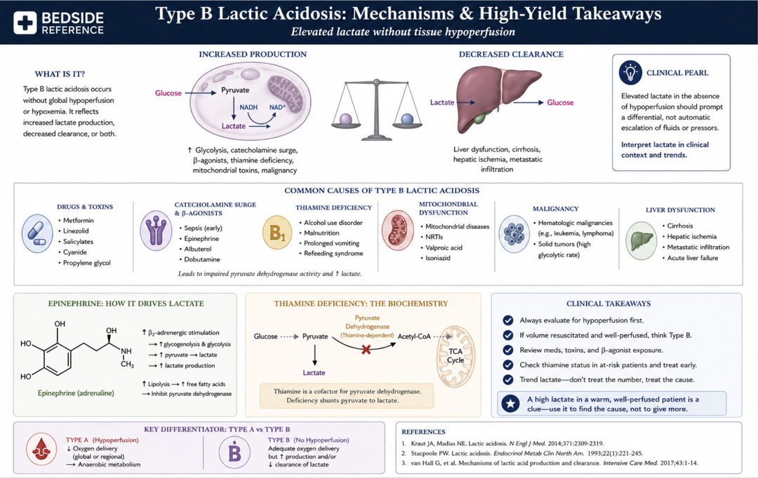 Type B lactic acidosis.