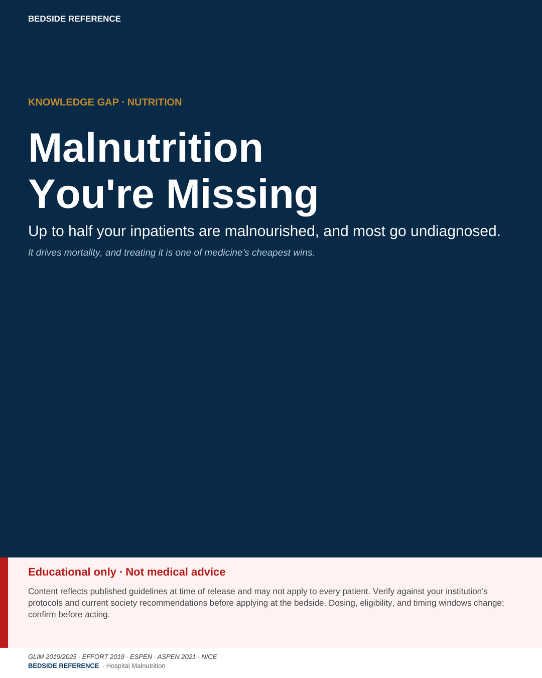 Hospital malnutrition.