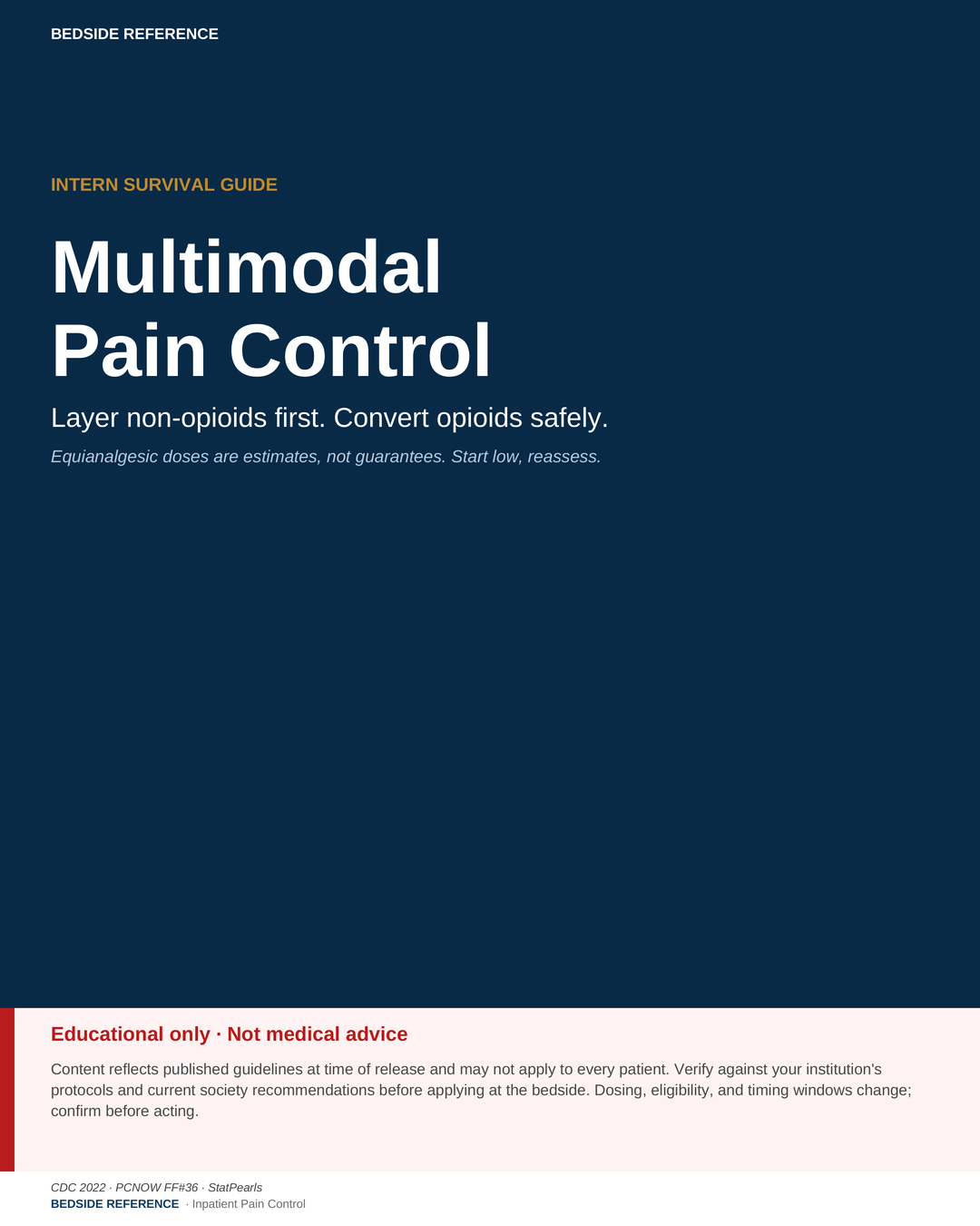Multimodal pain control.